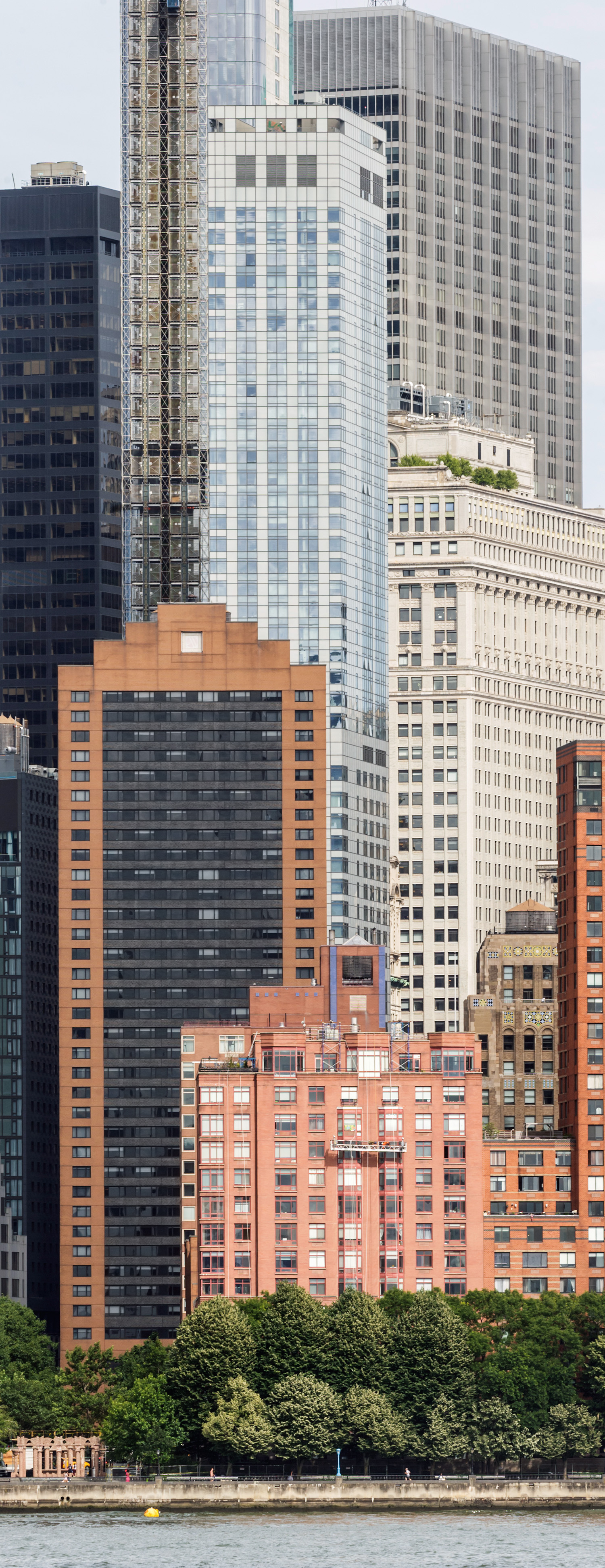 W New York Downtown Hotel & Residences, New York City - View from Jersey City. © Mathias Beinling